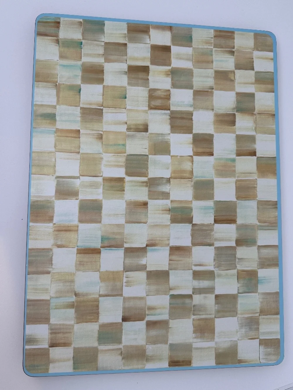 Mackenzie Child's Parchment Check Placemats RETIRED